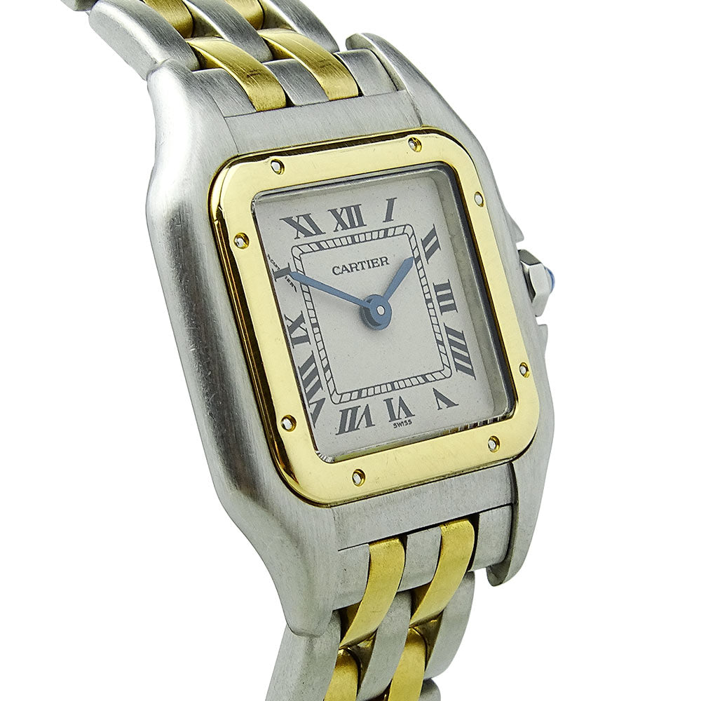 Cartier Panthere Steel and Gold Quartz