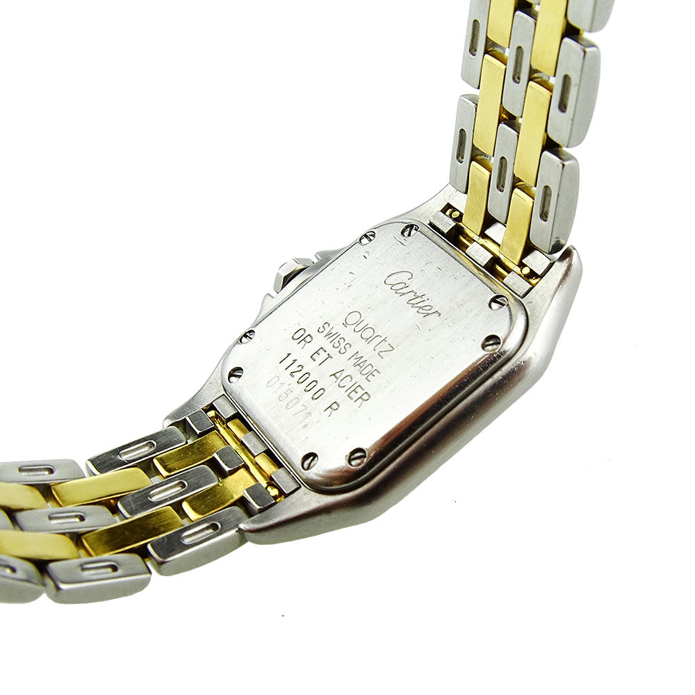 Cartier Panthere Steel and Gold Quartz