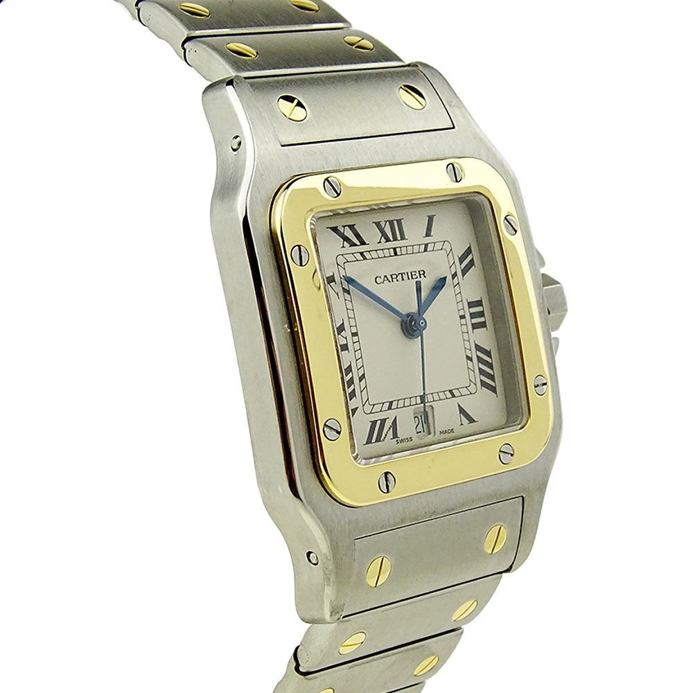 Cartier Santos Galbee Steel & Gold Quartz 187901