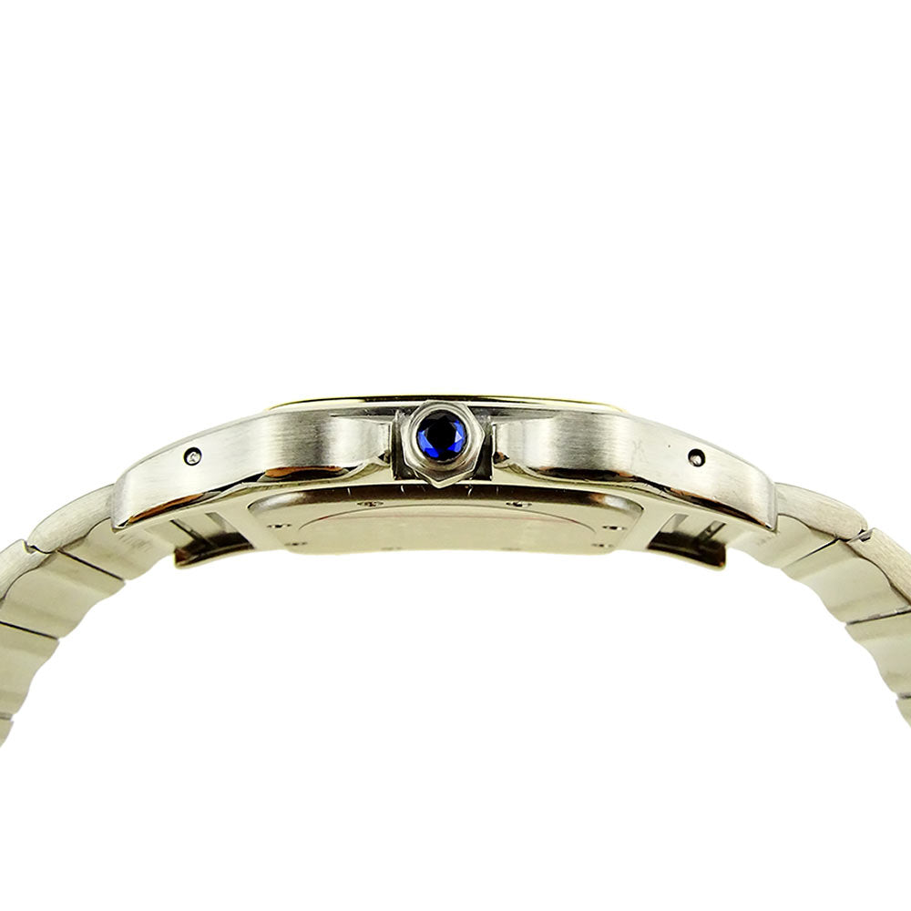 Cartier Santos Galbee Steel & Gold Quartz 187901