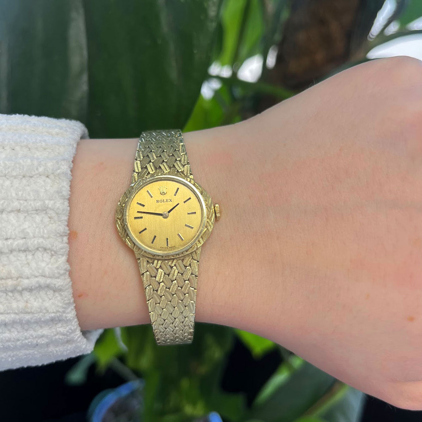 Rolex Ladies 14ct Gold Mechanical Wristwatch