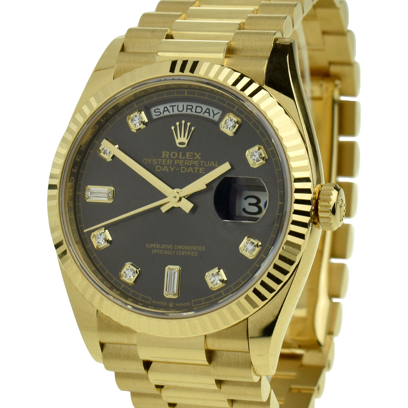 Rolex Day-Date 36 18ct Gold Diamond Dot 128238