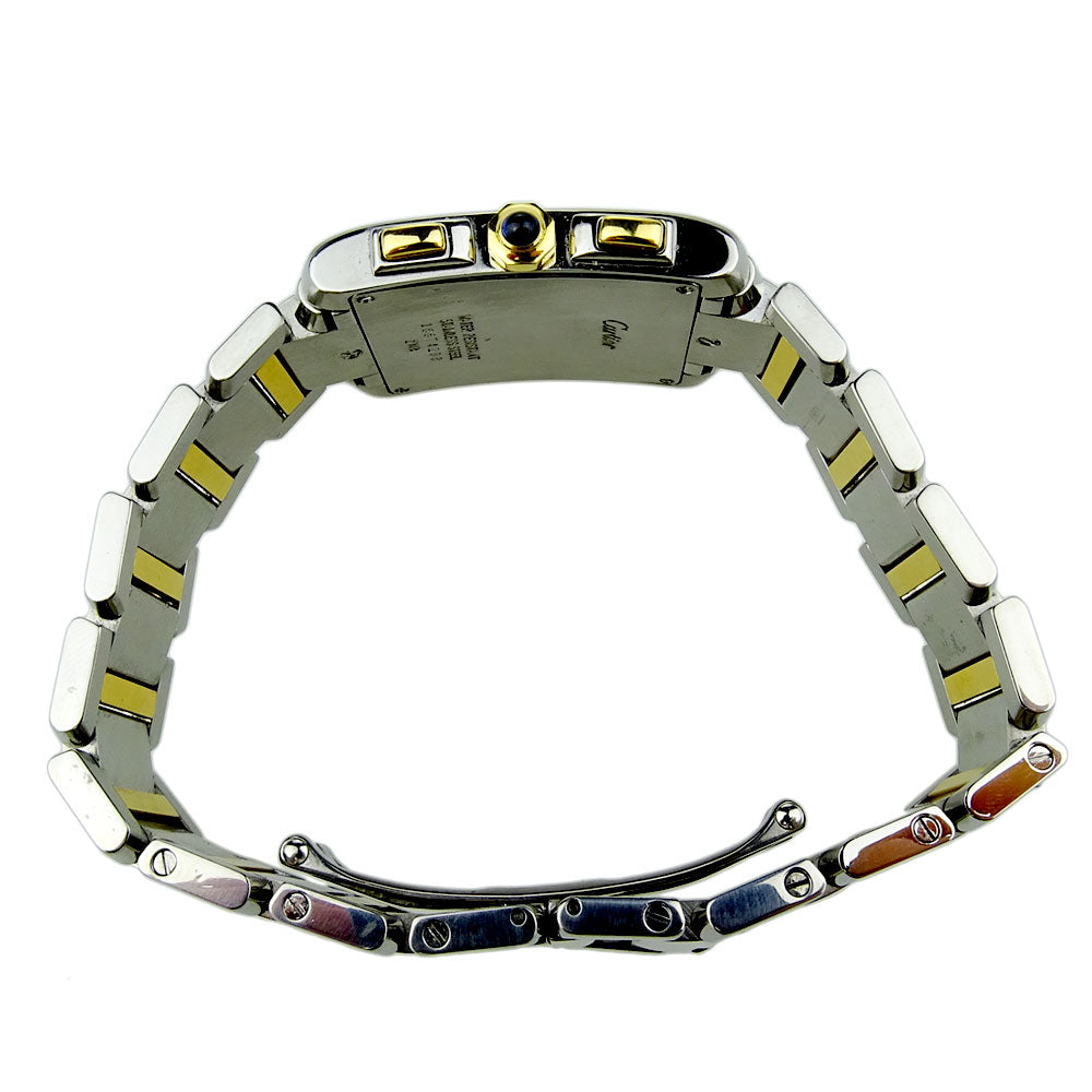Cartier Tank Francaise Chronoflex Steel & Gold W51004Q4