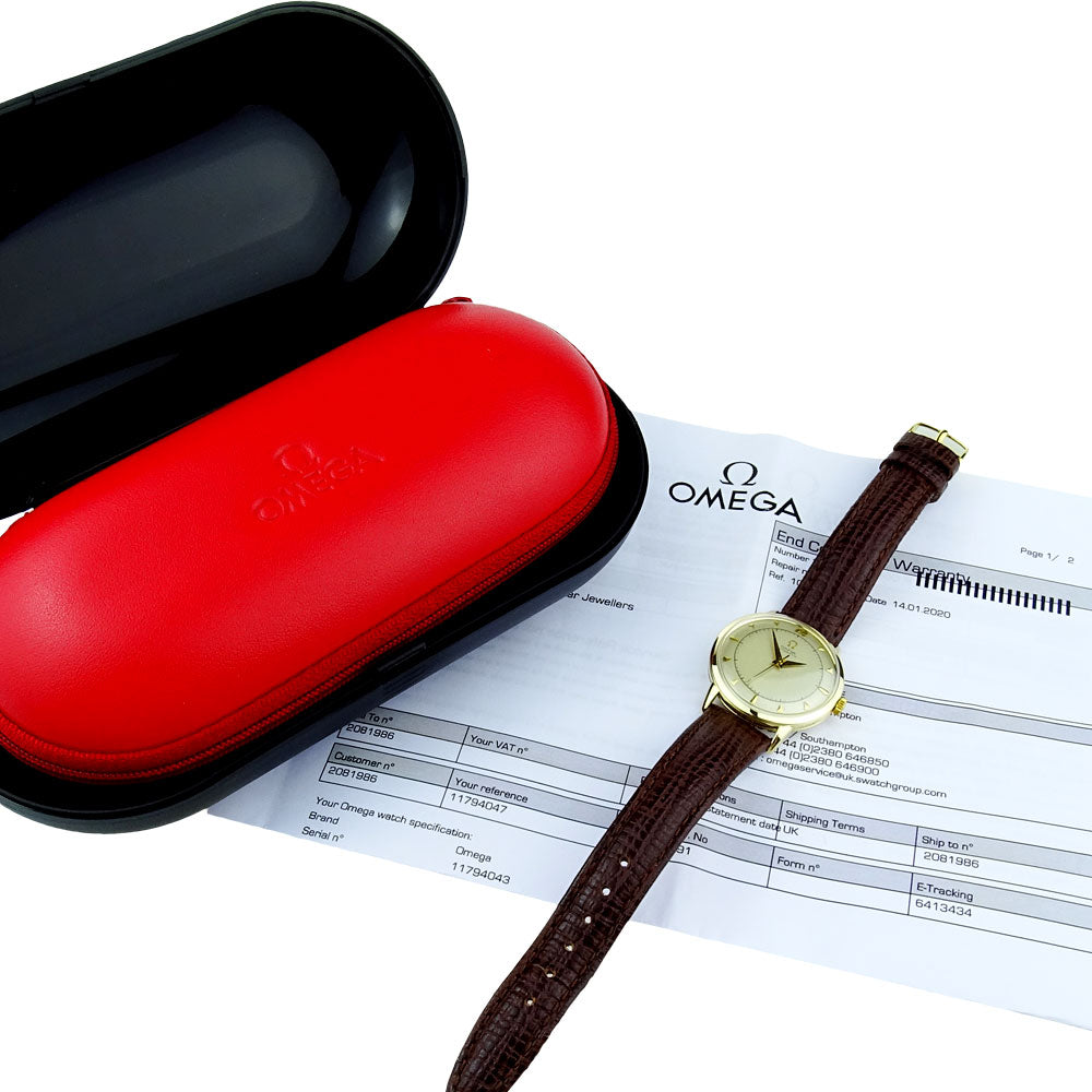 Omega Vintage 14k Gold Bumper