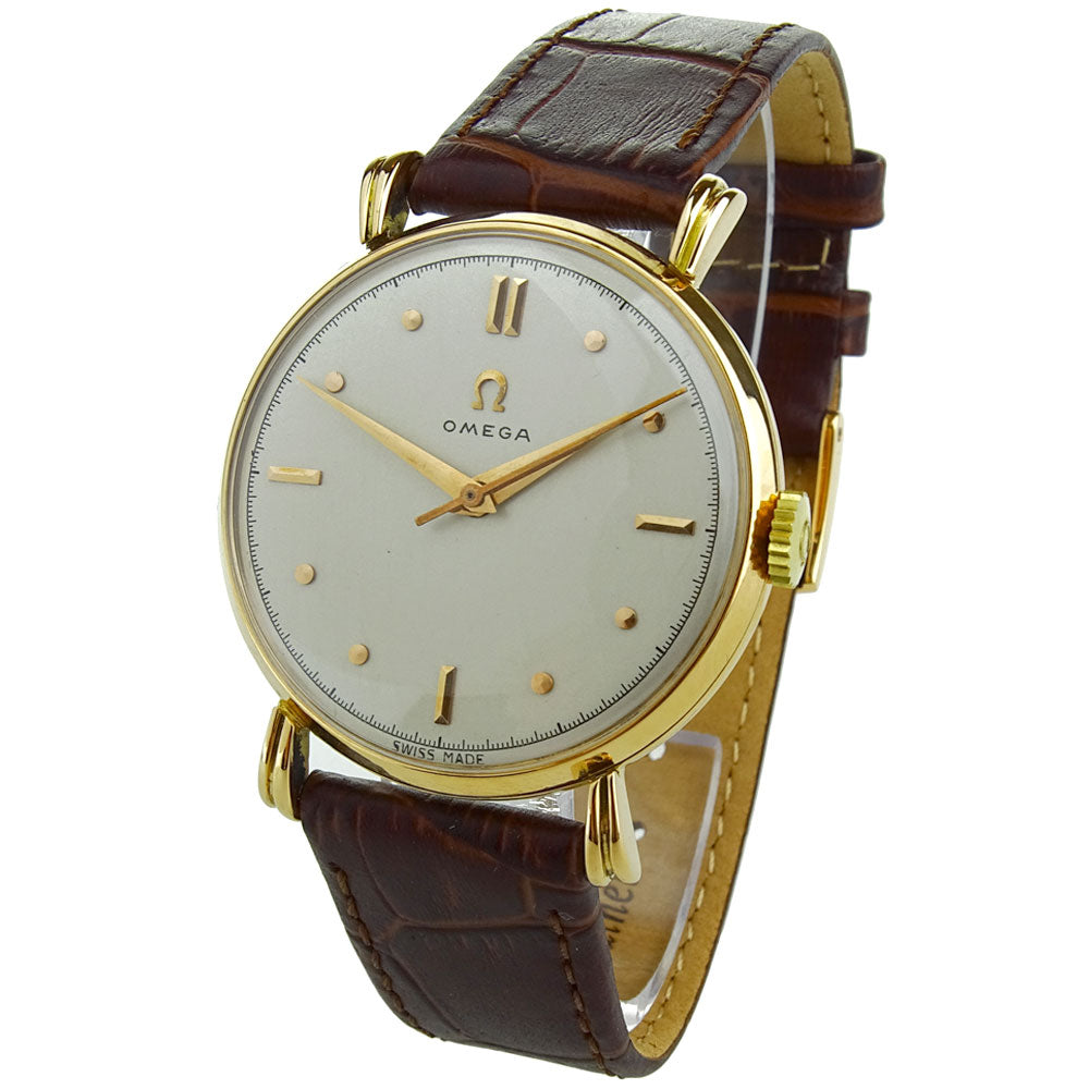 Omega Vintage 18k Rose Gold Mechanical