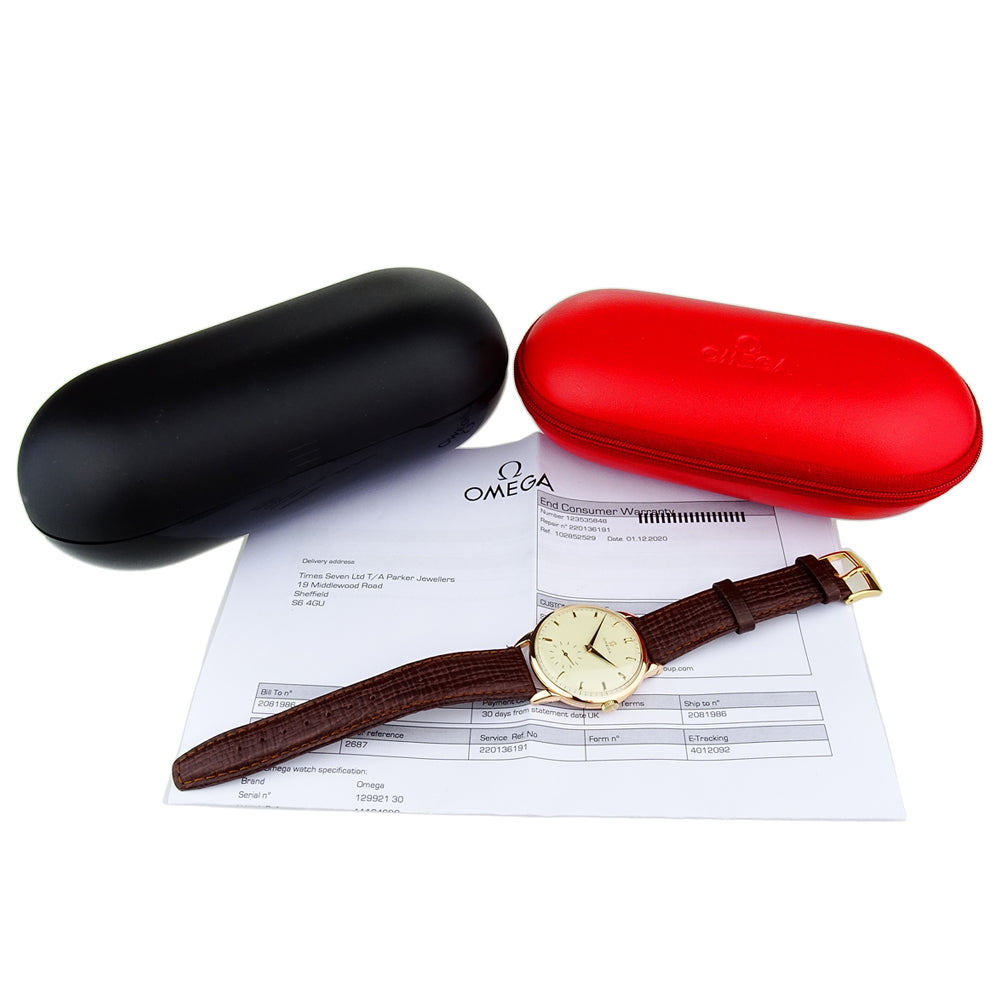 Omega Vintage 18ct Rose Gold Mechanical