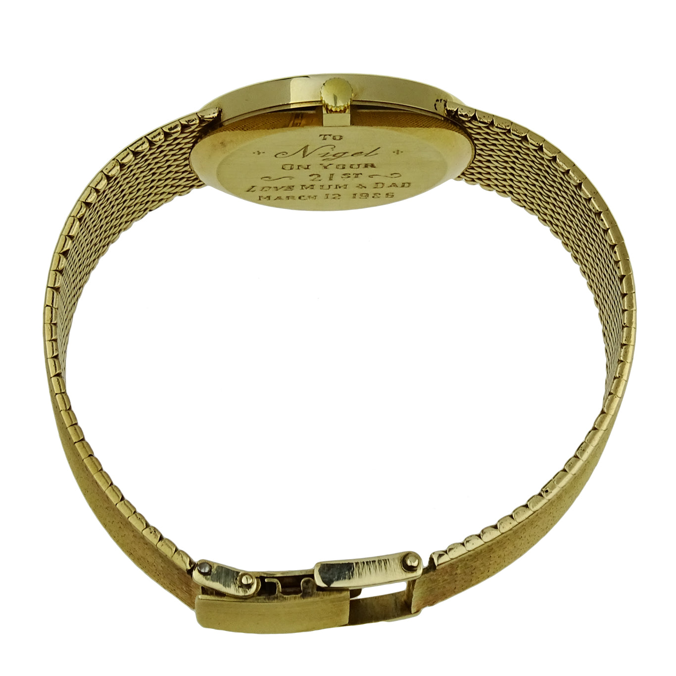 Bueche-Girod 9ct Gold Presentation Quartz Wristwatch