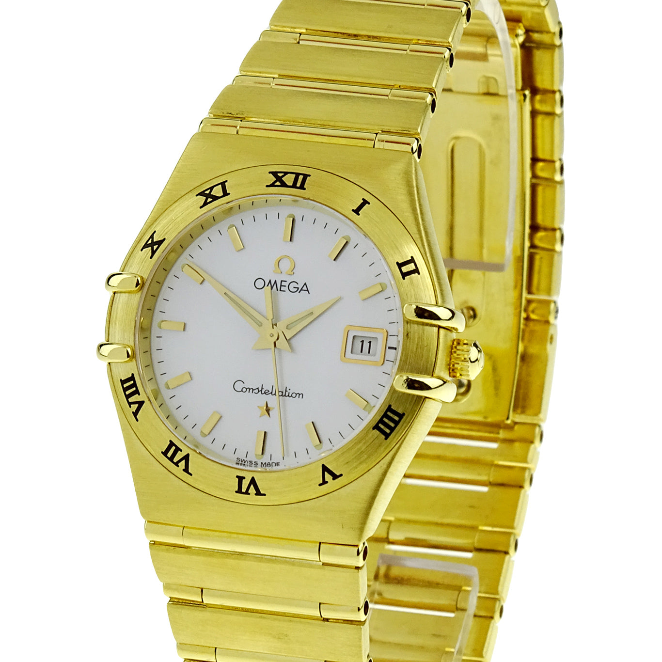 Omega Constellation Ladies 18ct Gold Quartz 1182.70.00