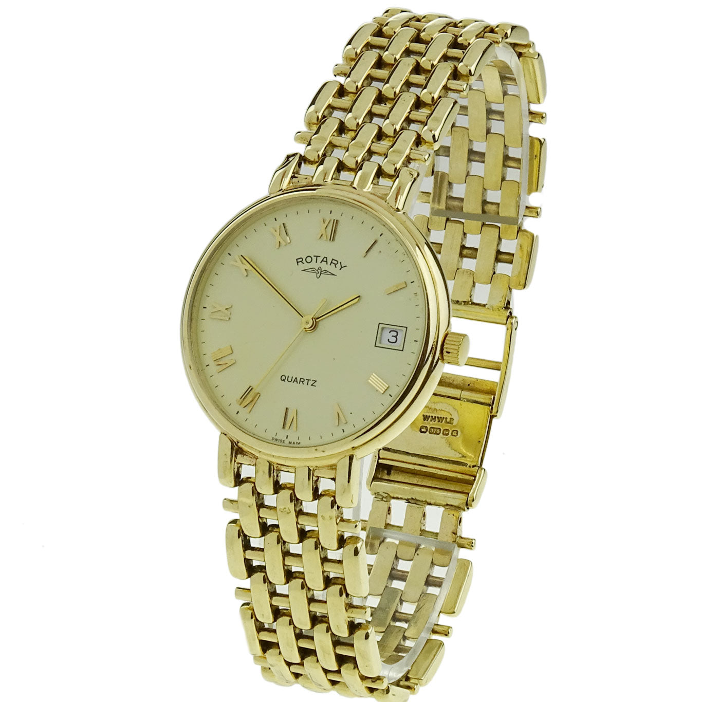 Rotary 9ct Gold Quartz Wristwatch