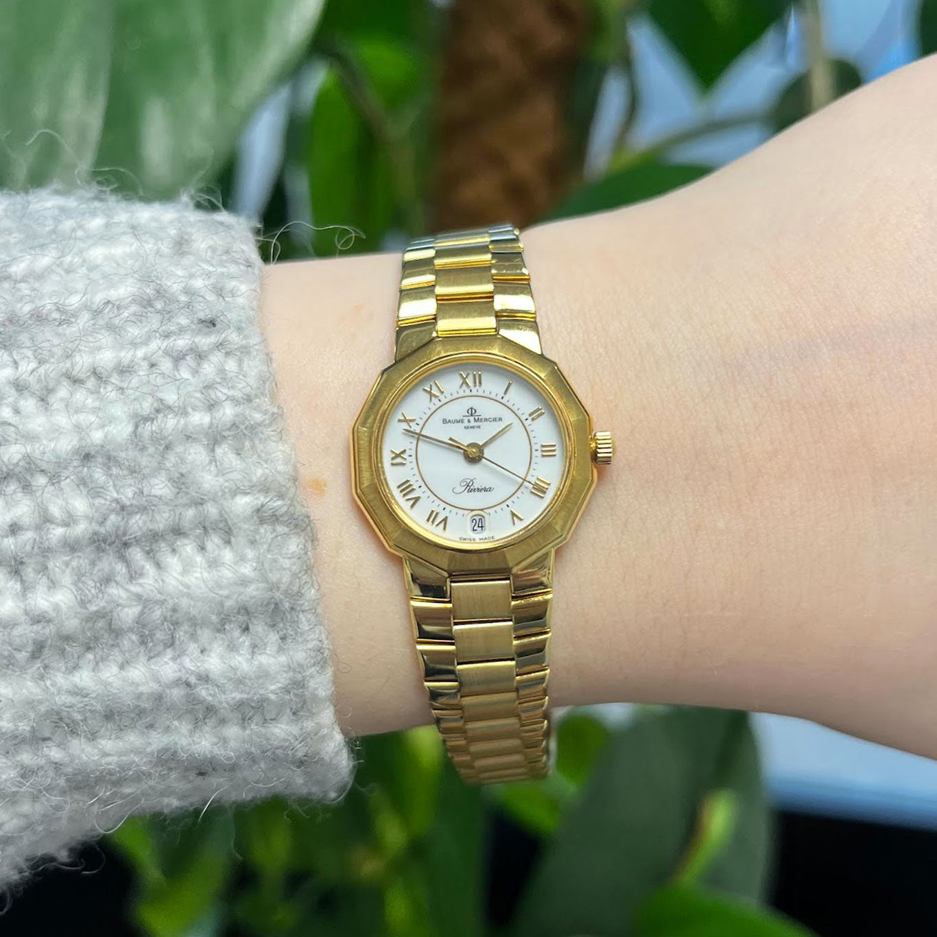 Baume & Mercier Riviera 18ct Gold Quartz Wristwatch