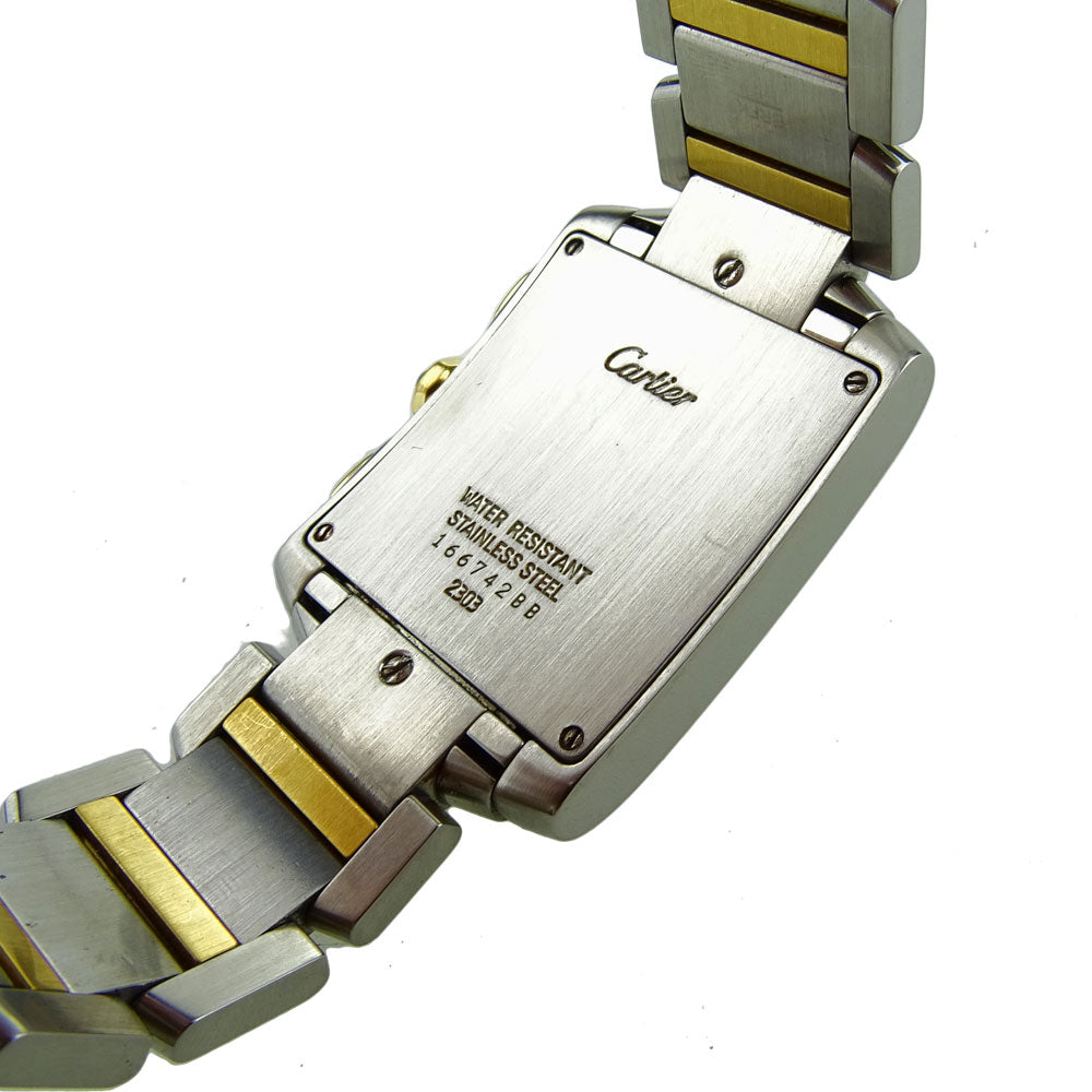 Cartier Tank Francaise Chronoflex Steel & Gold W51004Q4