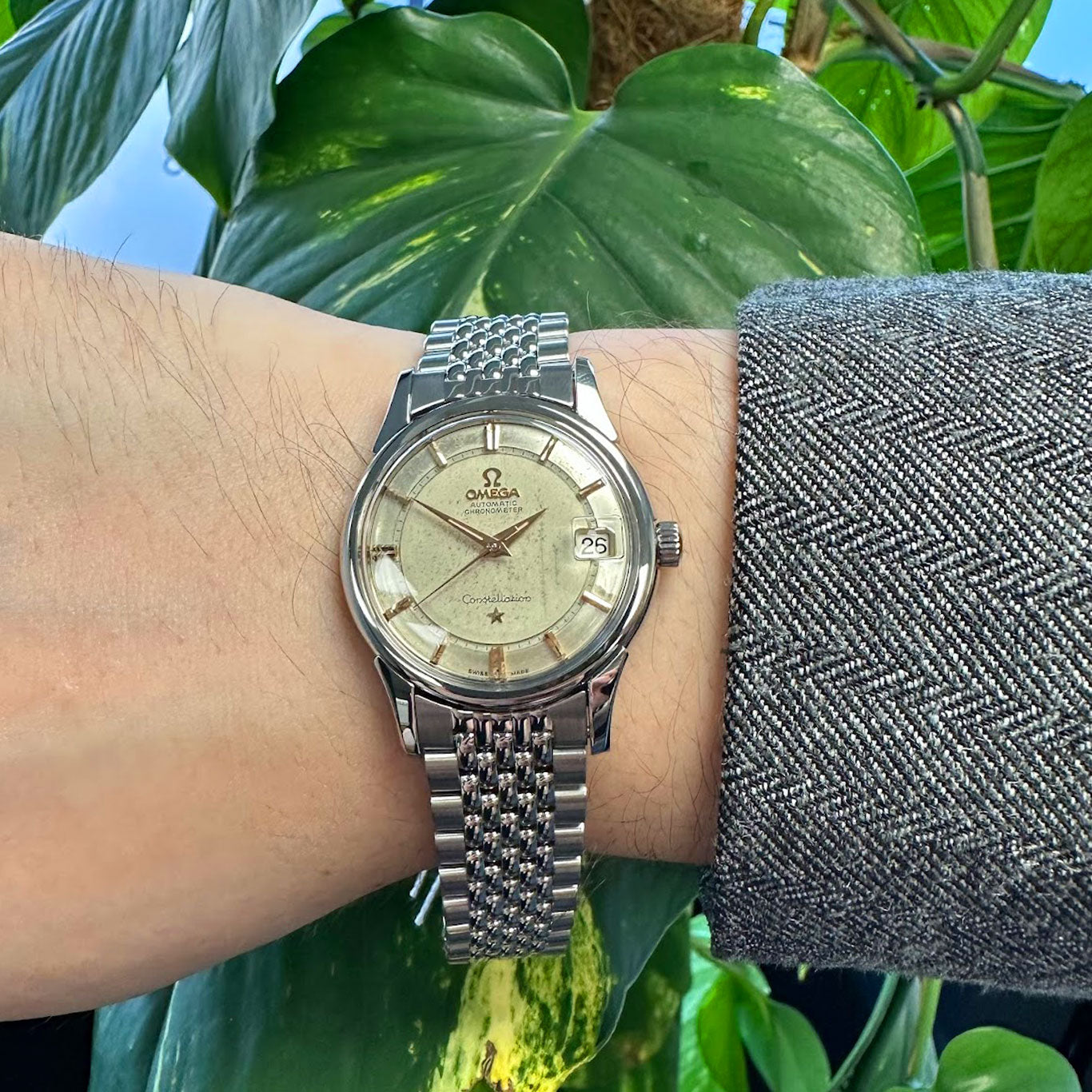Omega Constellation 'Railtrack' Vintage Automatic Wristwatch