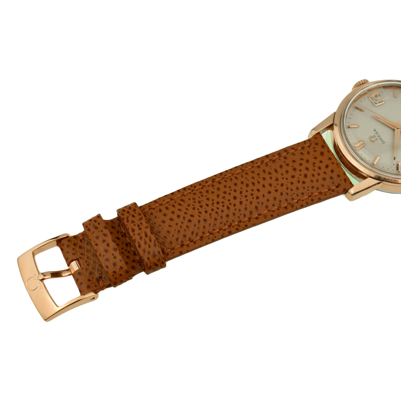 Omega Seamaster Vintage Rose Gold Cap Mechanical Wristwatch