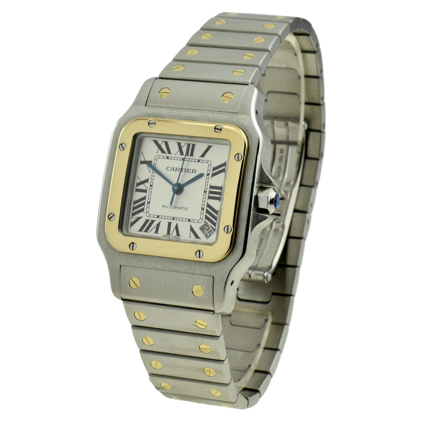 Cartier Santos Galbee XL Steel & Gold Automatic W20099C4