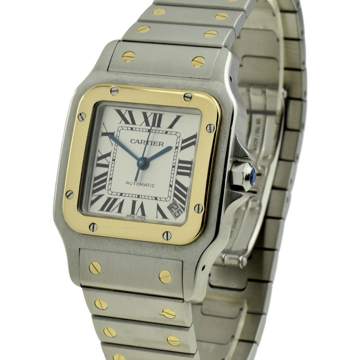 Cartier Santos Galbee XL Steel & Gold Automatic W20099C4