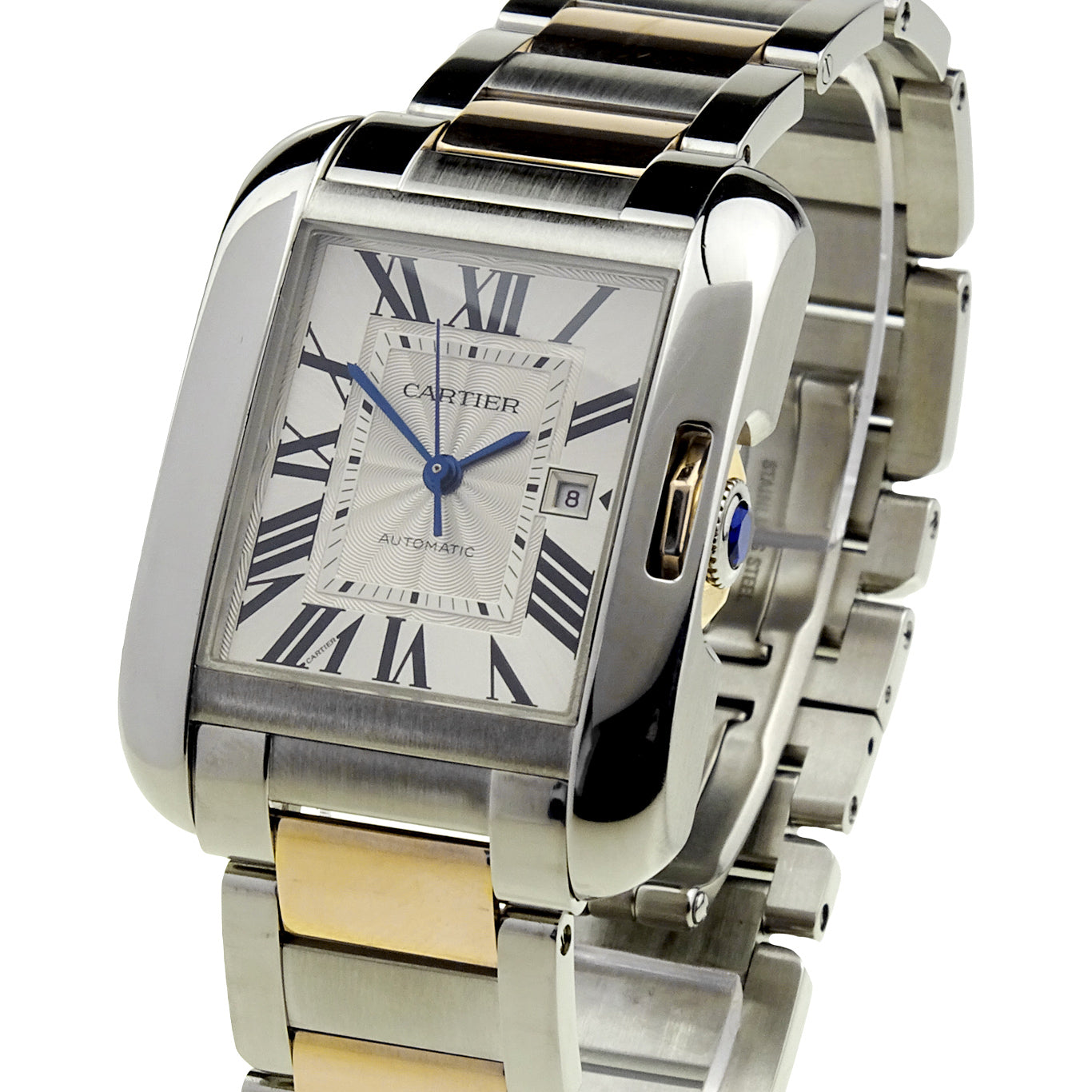 Cartier Tank Anglaise Steel & Rose Gold Automatic W5310007