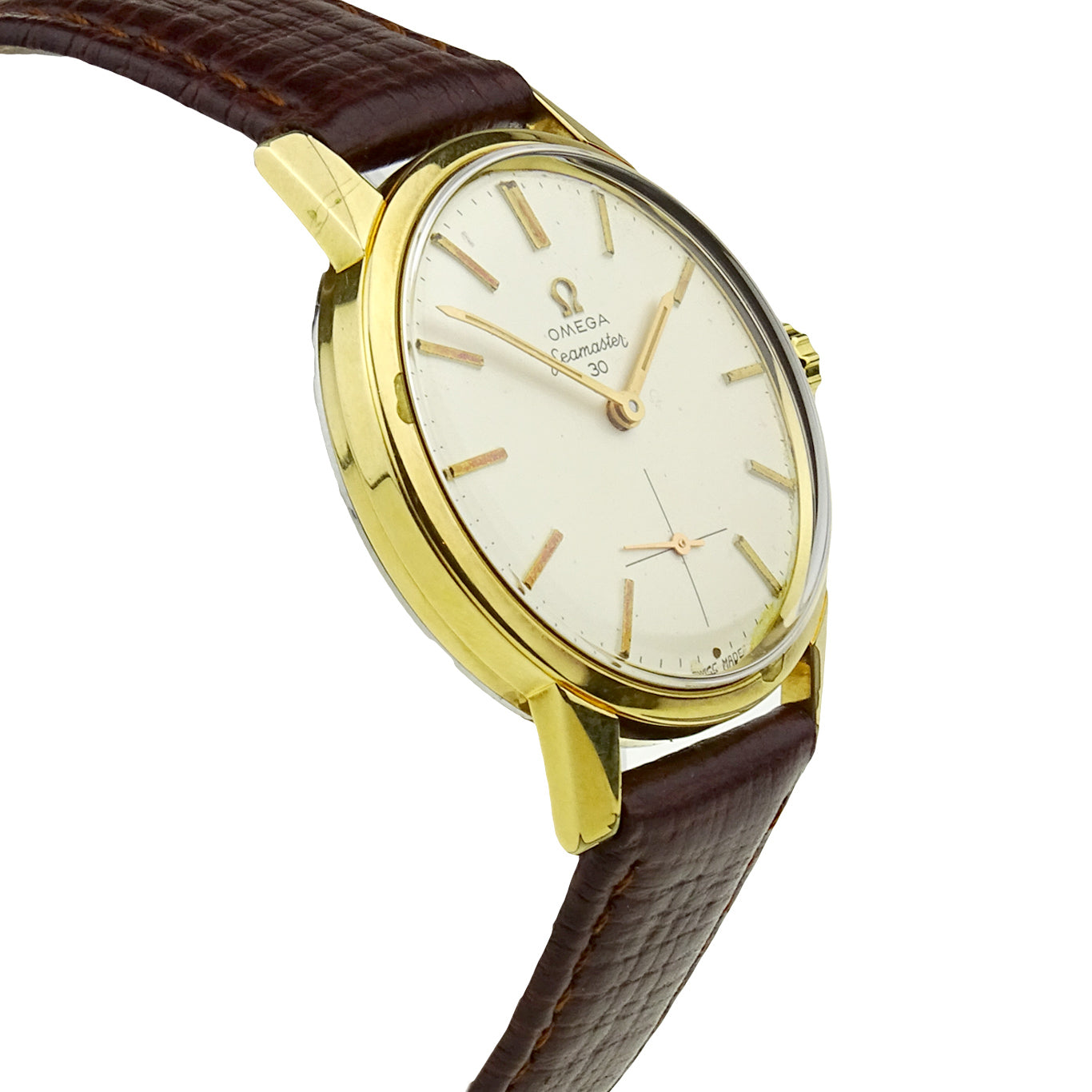 Omega Seamaster 30 Gold Plate Vintage Mechanical Wristwatch