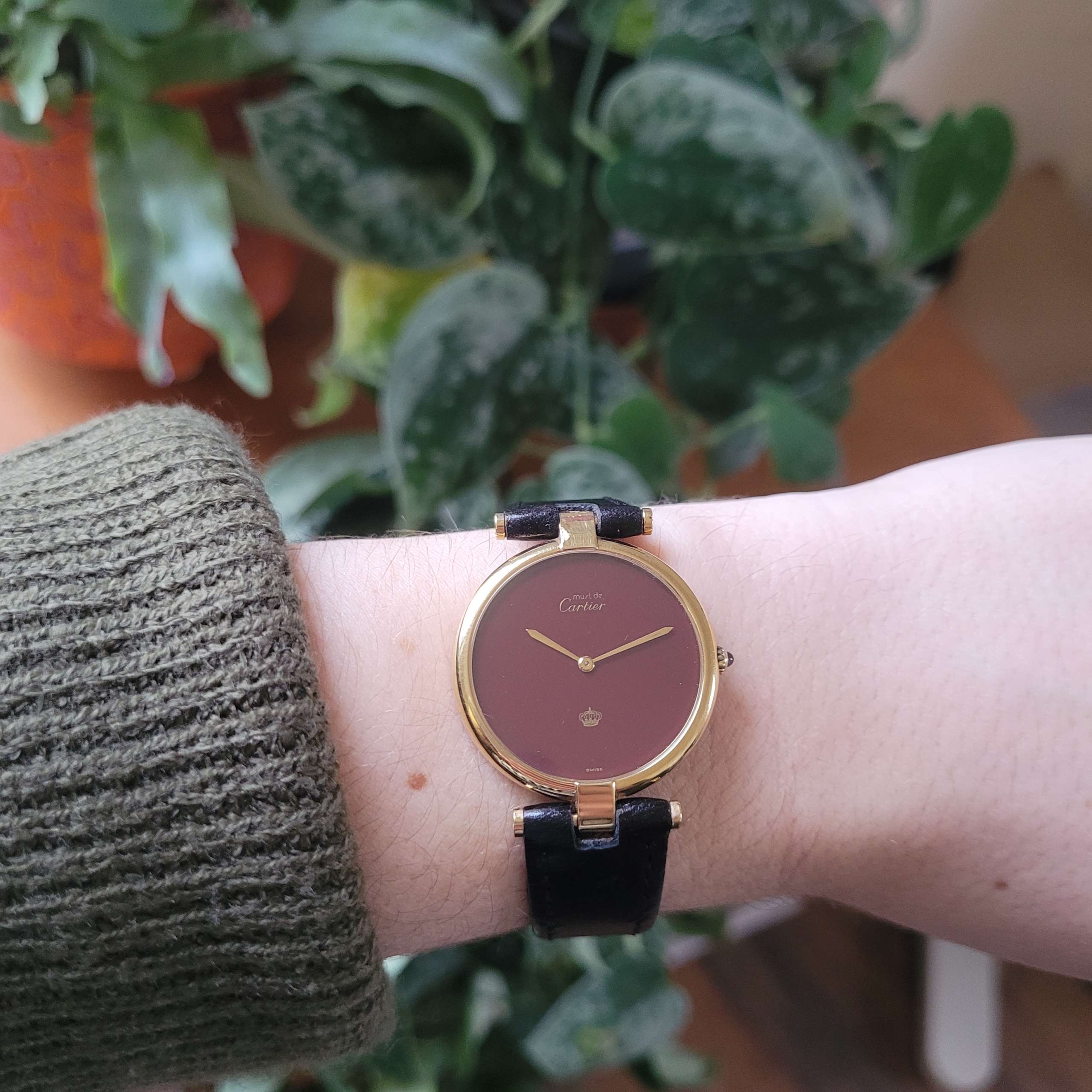 Cartier Vermeil Gold Plate Quartz
