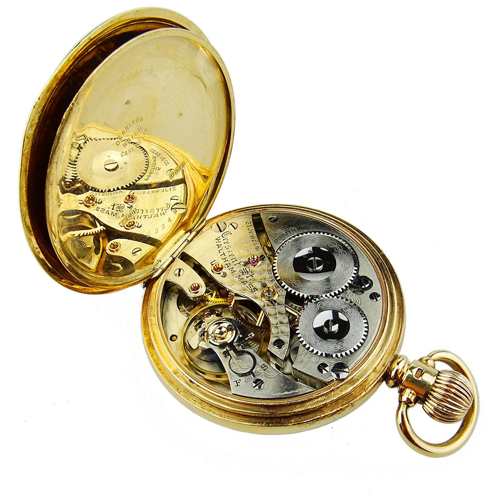 Waltham USA 9ct Gold Vintage Pocket Watch