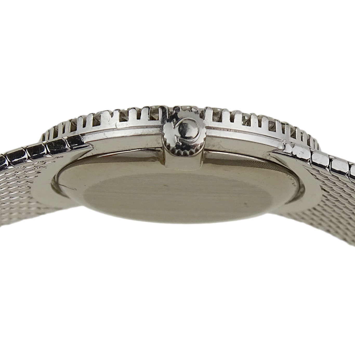 Omega Vintage 18ct White Gold Diamond Mechanical