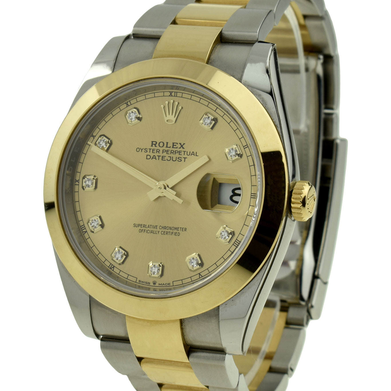 Rolex Datejust 41 Oyster Perpetual Steel & Gold Diamond Dot 126303