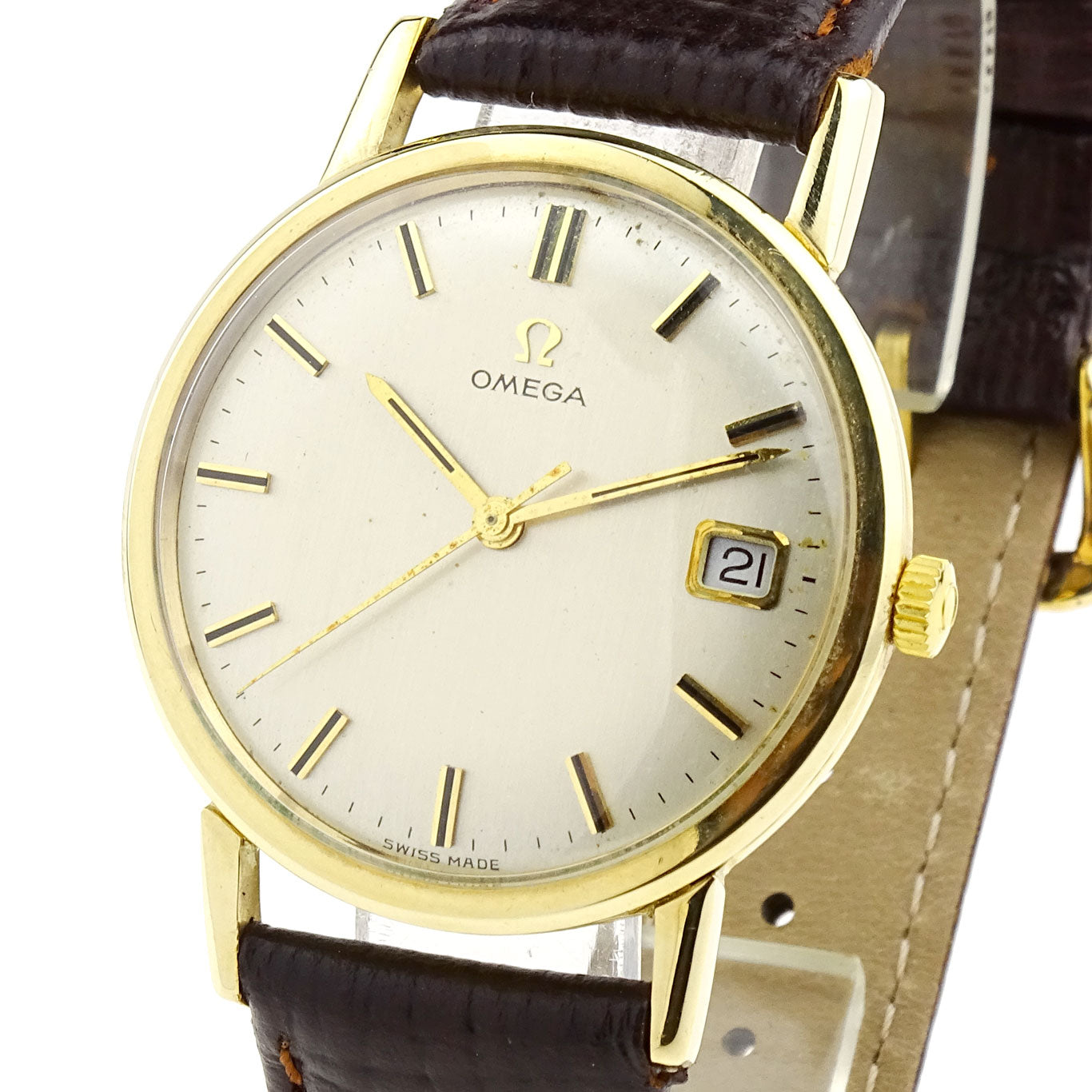 Omega Vintage 9ct Gold Mechanical