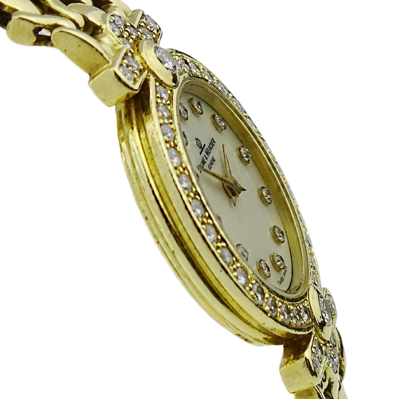 Baume & Mercier 18k Gold Diamond Set Quartz
