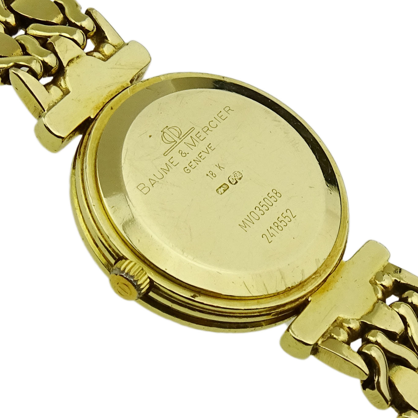 Baume & Mercier 18k Gold Diamond Set Quartz