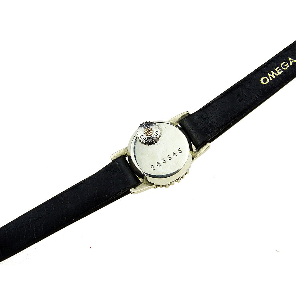 Omega Ladies 18k White Gold and Diamond Cocktail Watch
