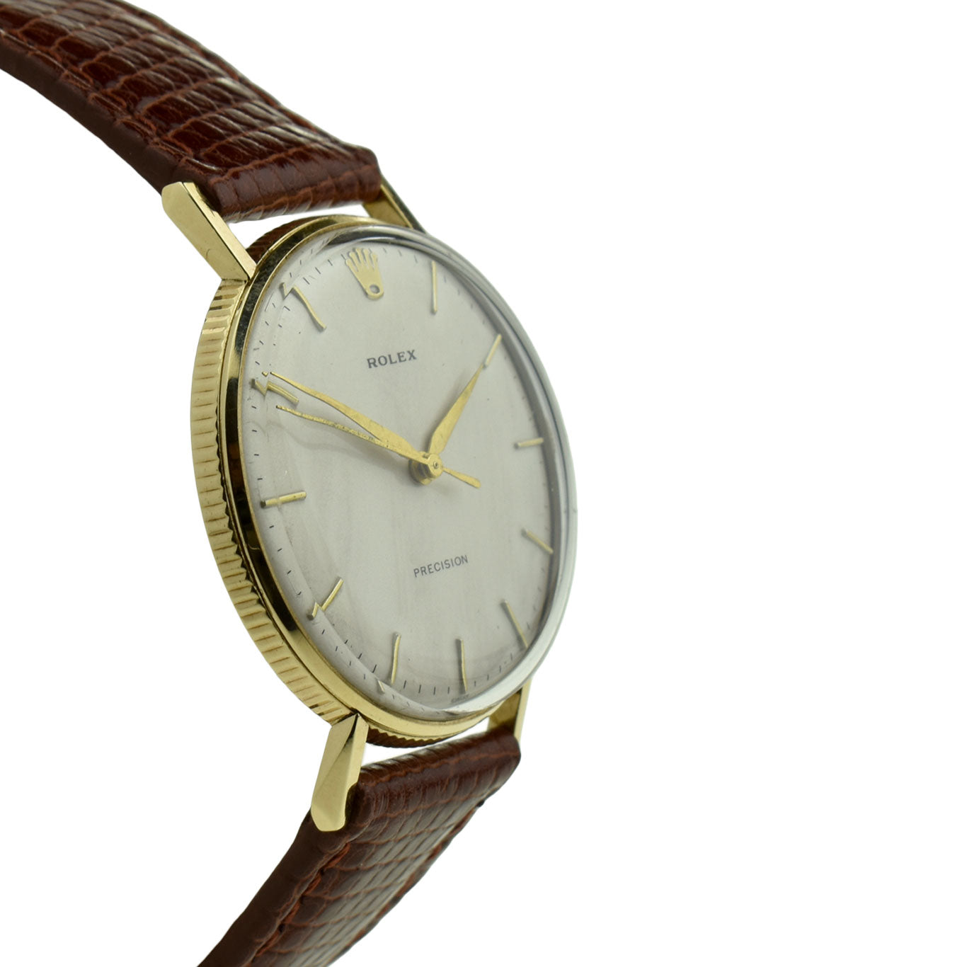 Rolex Precision Vintage 9ct Gold Mechanical Wristwatch