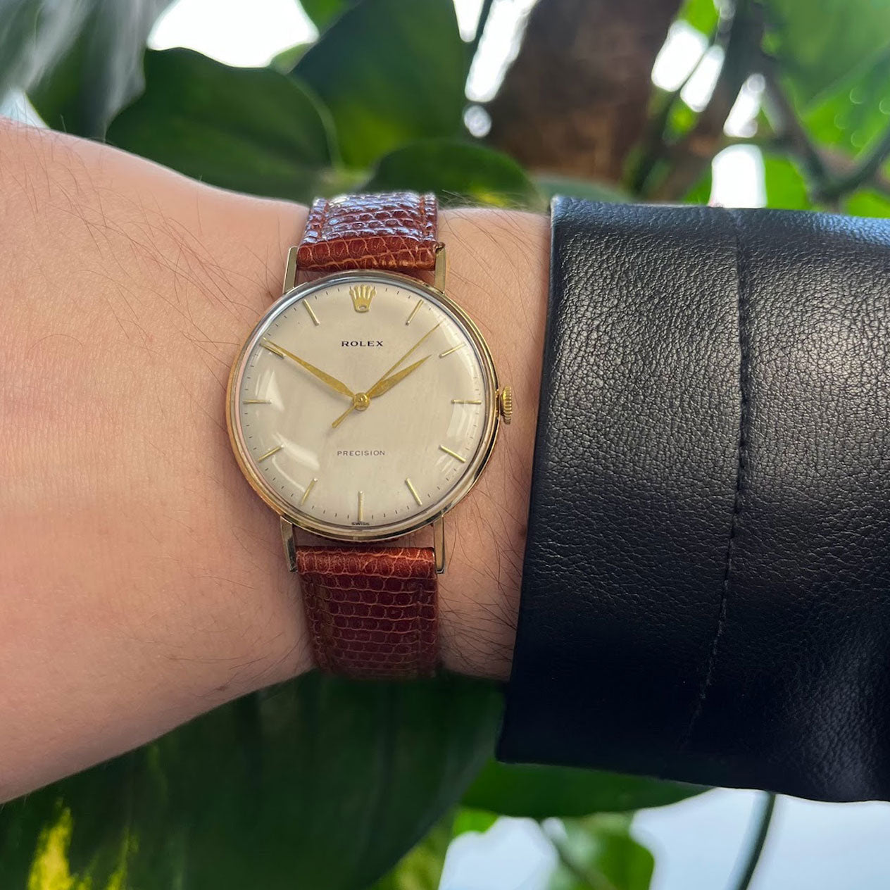 Rolex Precision Vintage 9ct Gold Mechanical Wristwatch