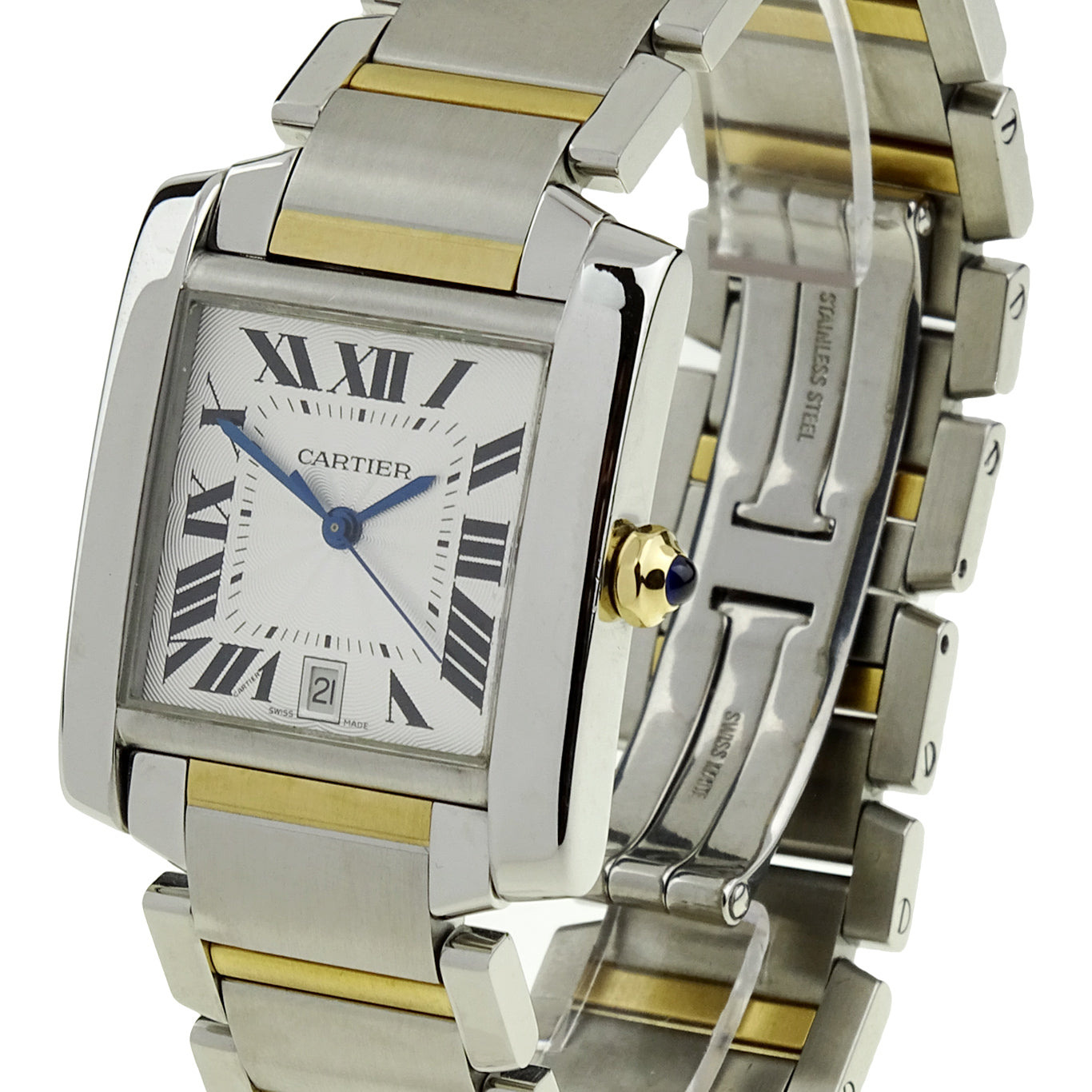 Cartier Tank Francaise Steel & Gold Automatic W51005Q4