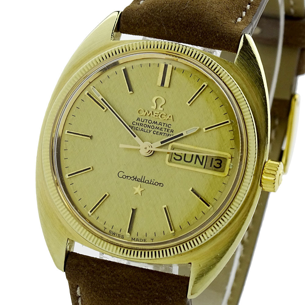 Omega Constellation Vintage Day Date Gold Cap