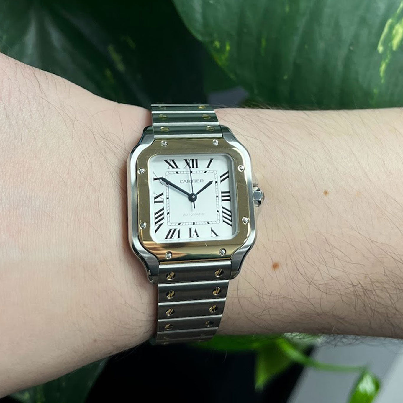 Cartier Santos De Cartier Medium Steel & Gold W2SA0016