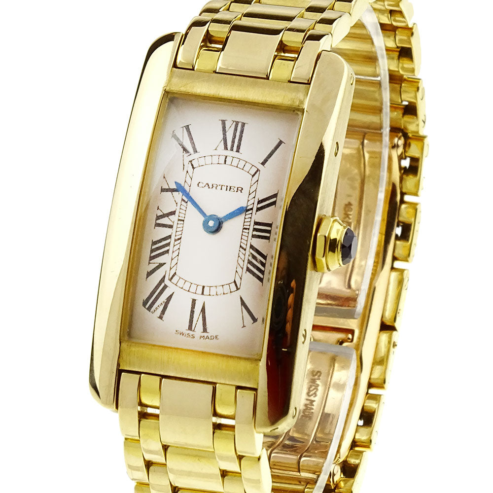 Cartier Ladies Tank Americaine 18ct Gold 2482
