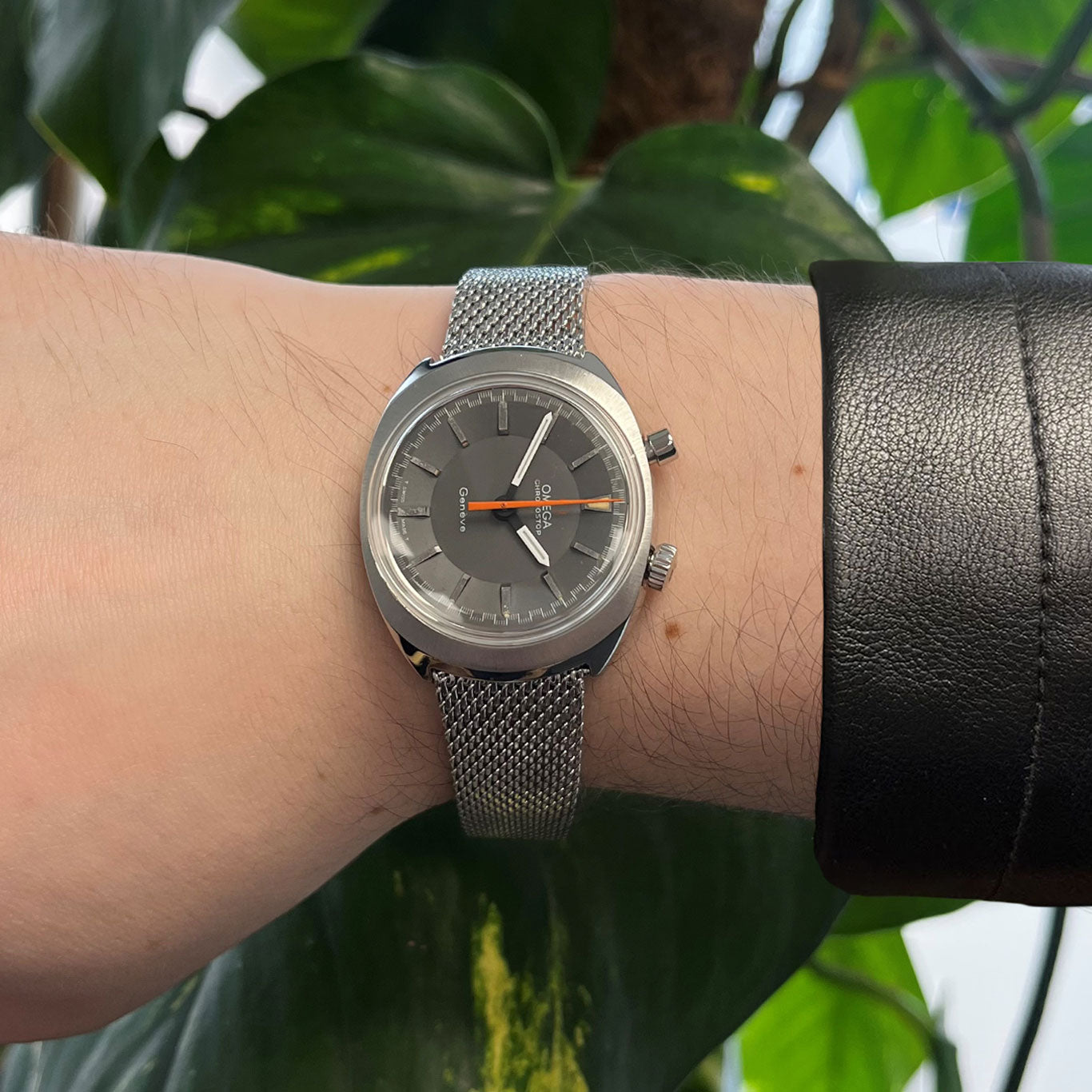 Omega Chronostop Geneve 'Driver' Mechanical Wristwatch