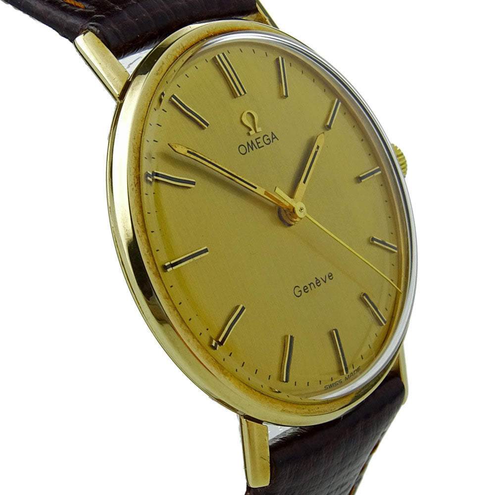 Omega Geneve Vintage 9ct Gold Mechanical