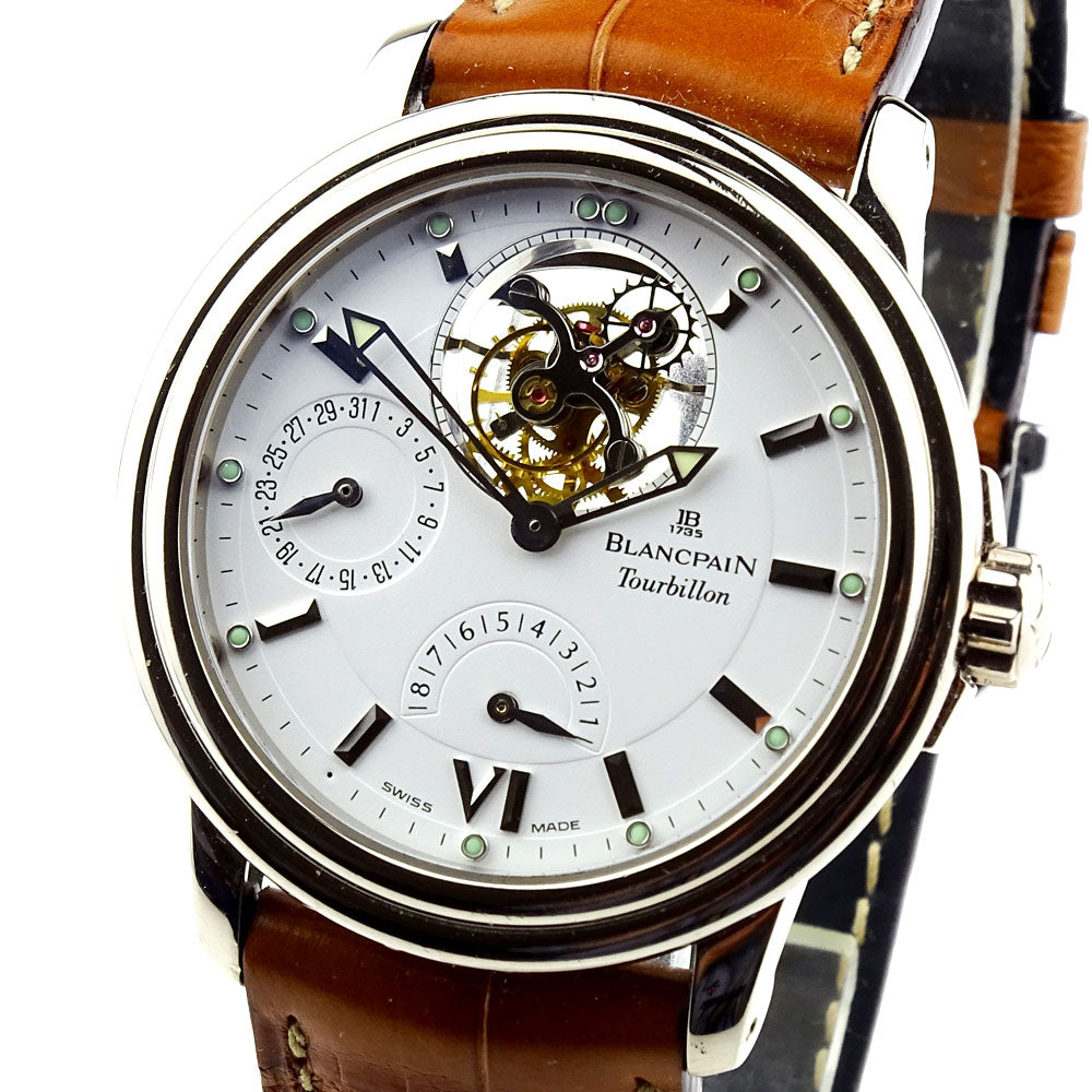 Blancpain Leman Tourbillon 18k White Gold 2125 1527 53