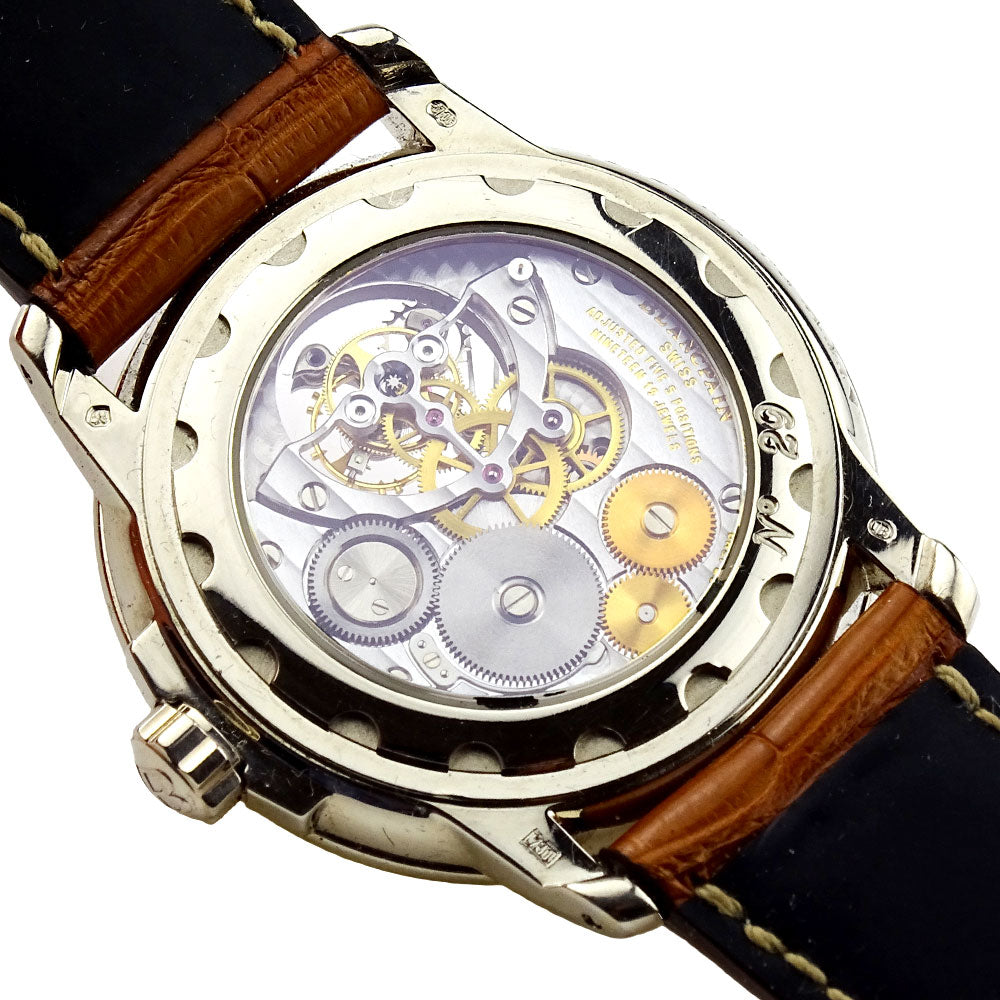 Blancpain Leman Tourbillon 18k White Gold 2125 1527 53