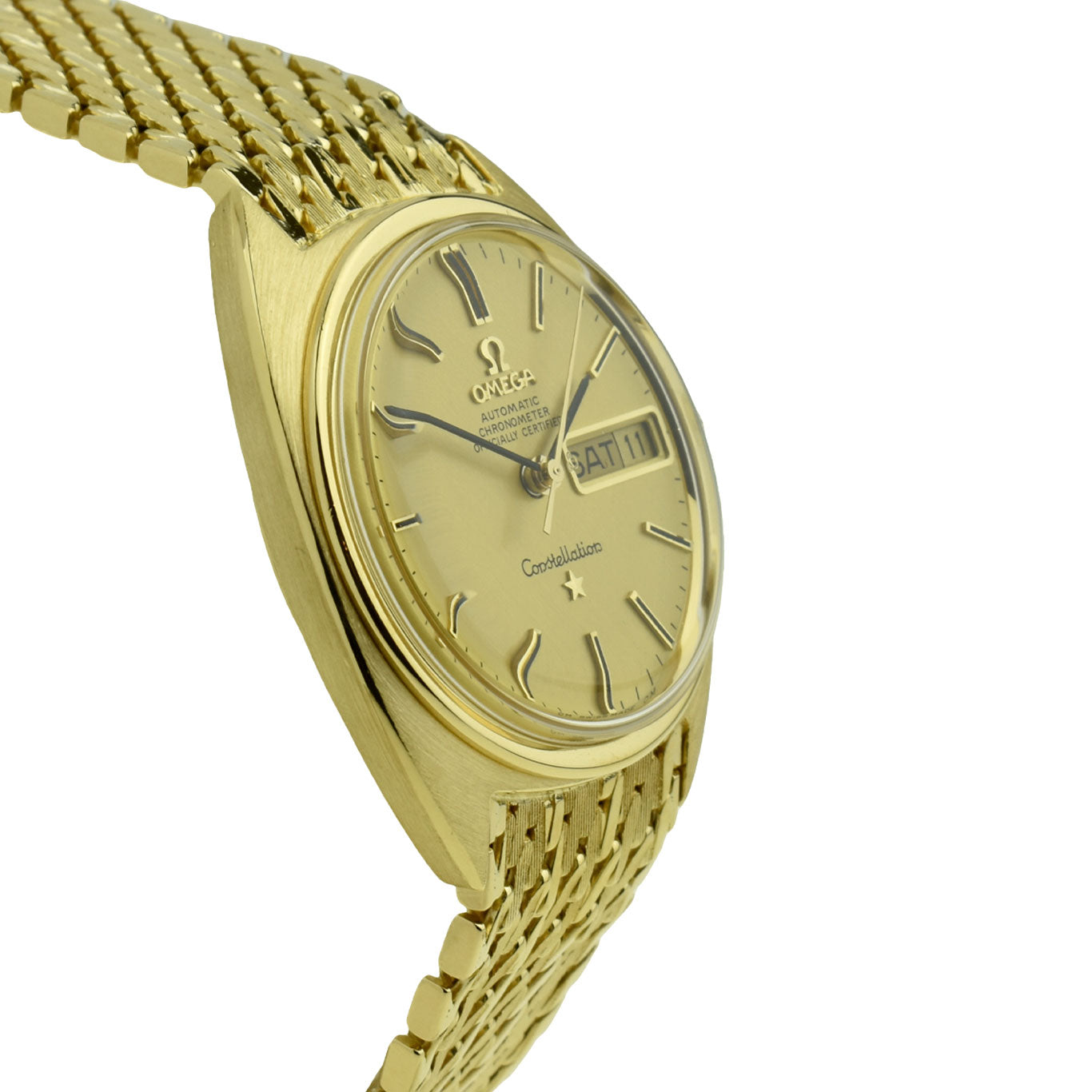 Omega Constellation 18ct Gold Day Date Automatic Wristwatch