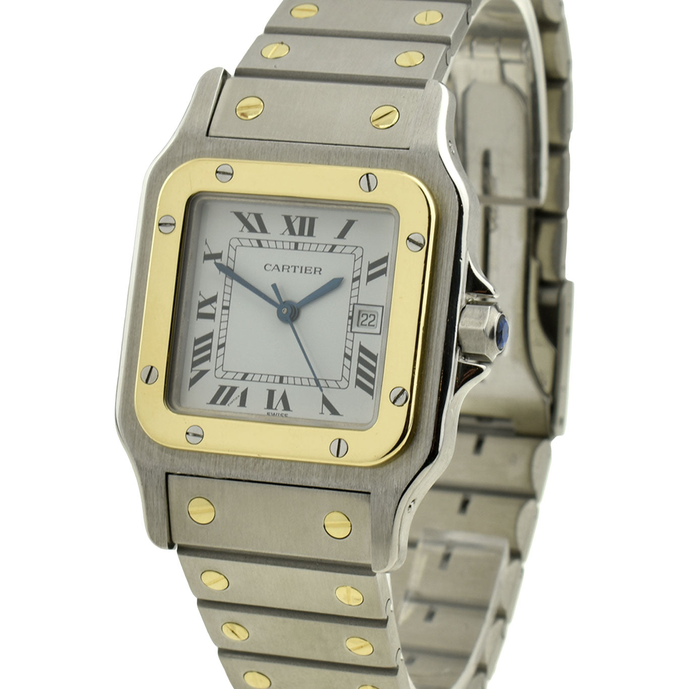 Cartier Santos Stainless Steel & Gold Automatic 2961