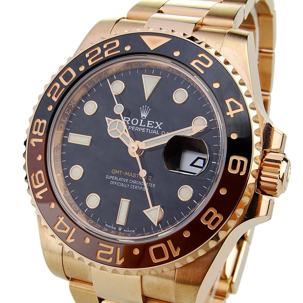 Rolex GMT-Master II 18k Rose Gold Rootbeer 126715CHNR