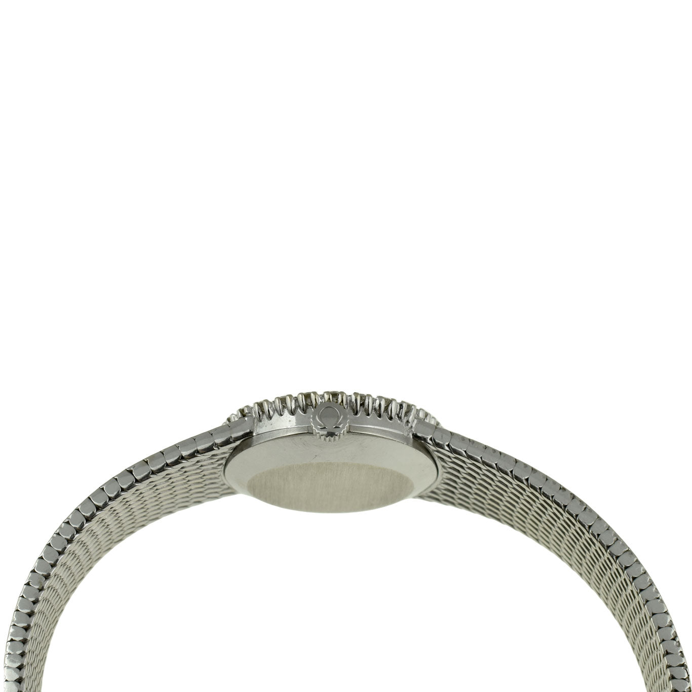 Omega Vintage 18ct White Gold Diamond Set Mechanical Wristwatch