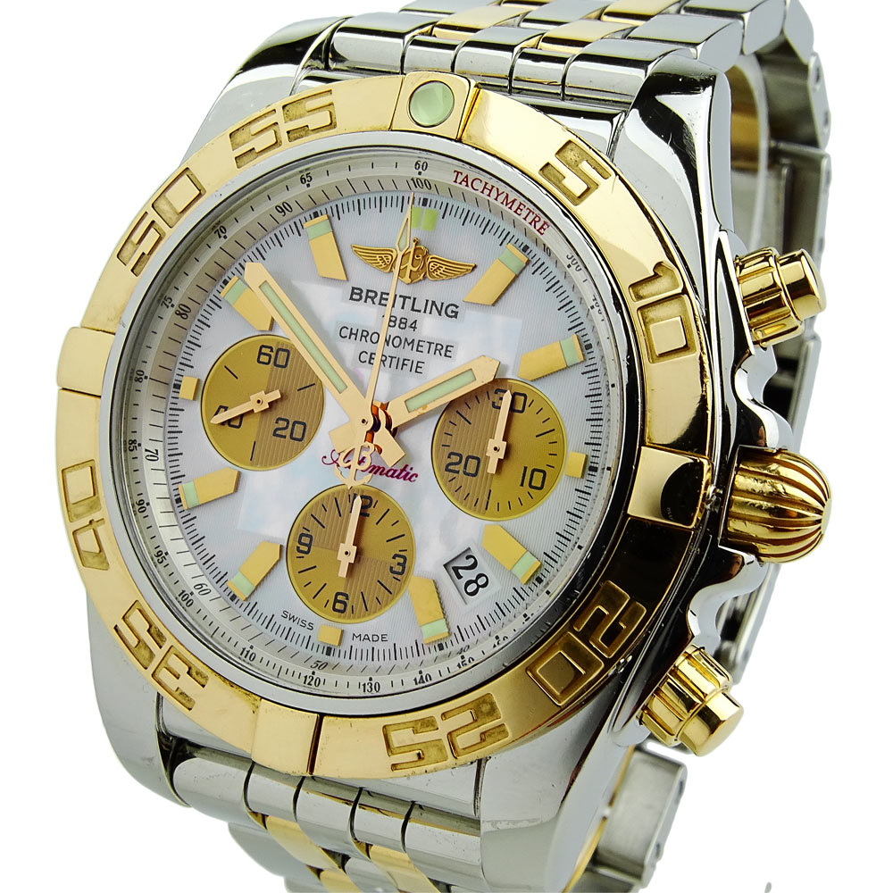 Breitling Chronomat 44 Steel and Rose Gold CB0110