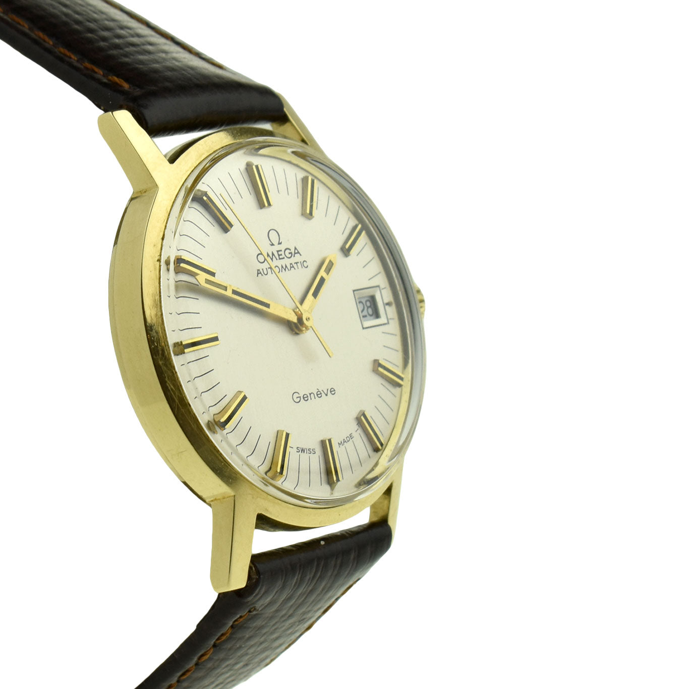 Omega Geneve Vintage 18ct Gold Automatic Wristwatch