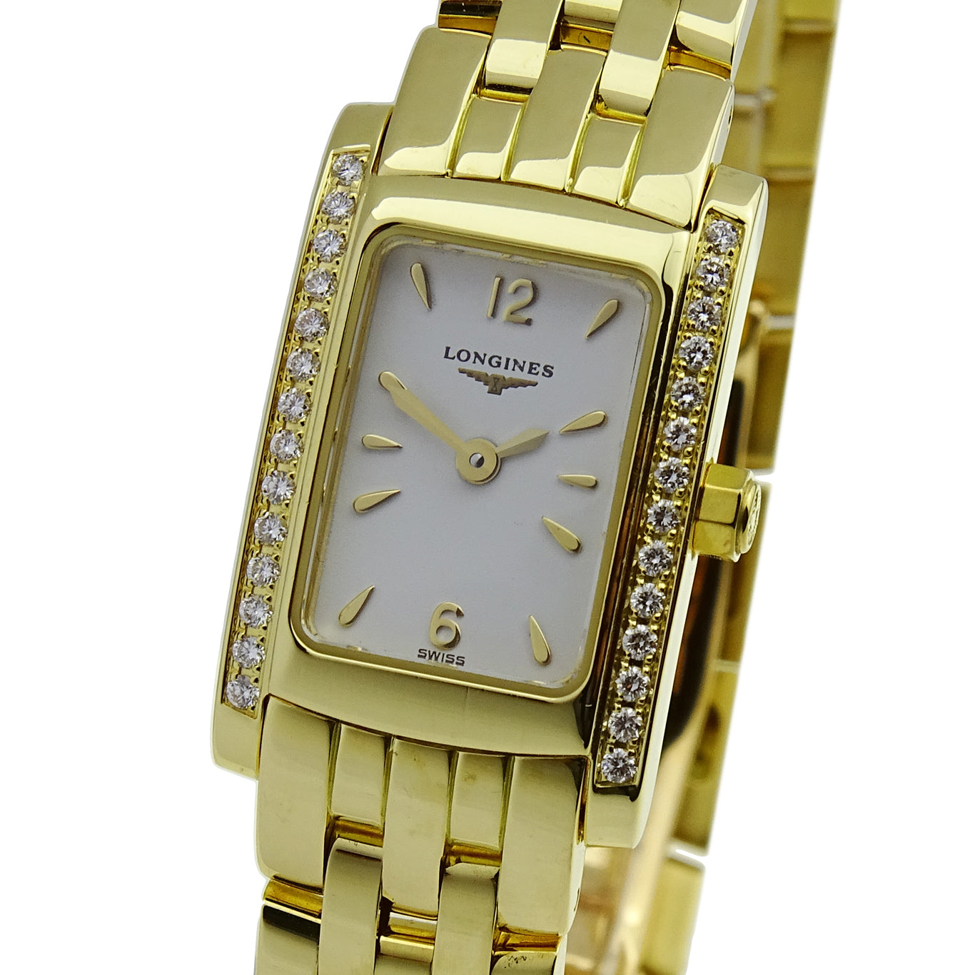 Longines Dolce Vita 18k Gold Diamond Set Quartz L5.158.7.16.6