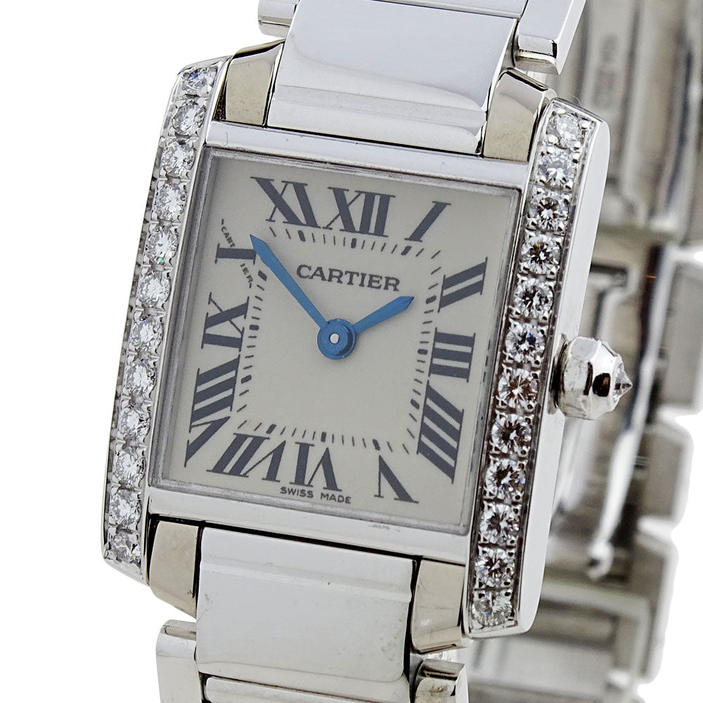 Cartier Tank Francaise 18ct White Gold WE1002SE