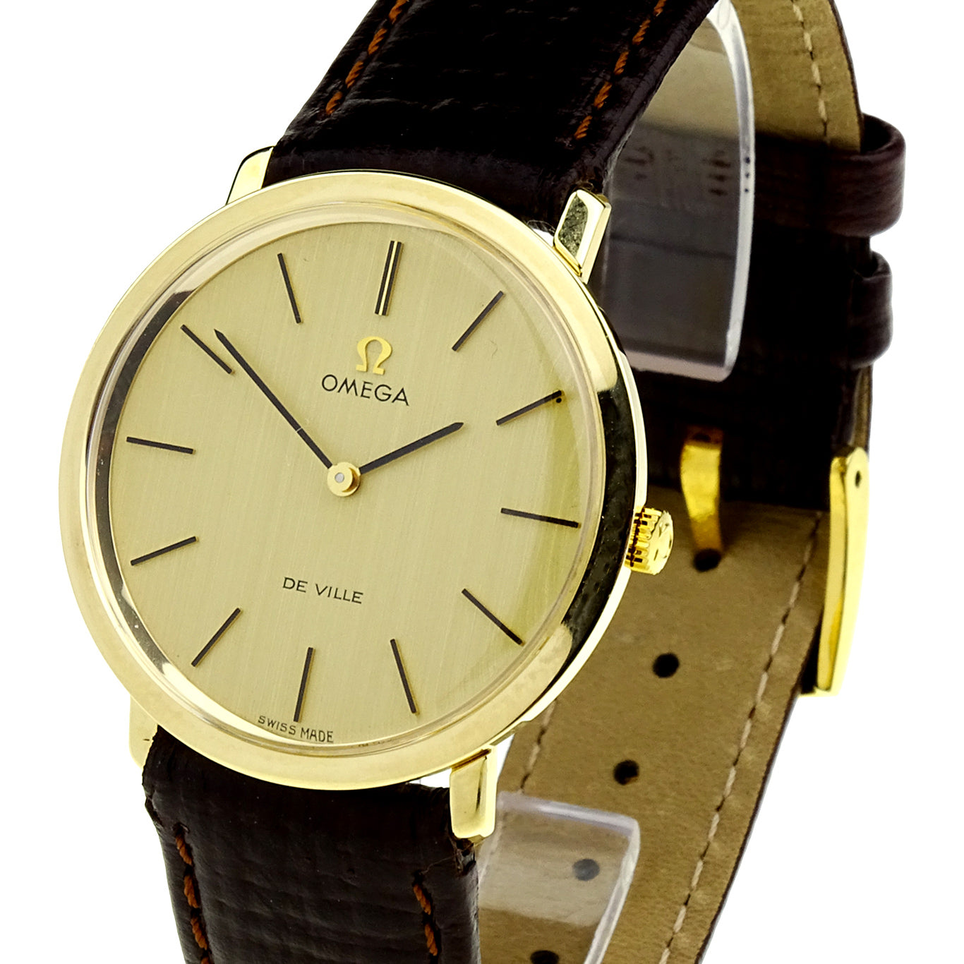 Omega De Ville Vintage 9ct Gold Mechanical