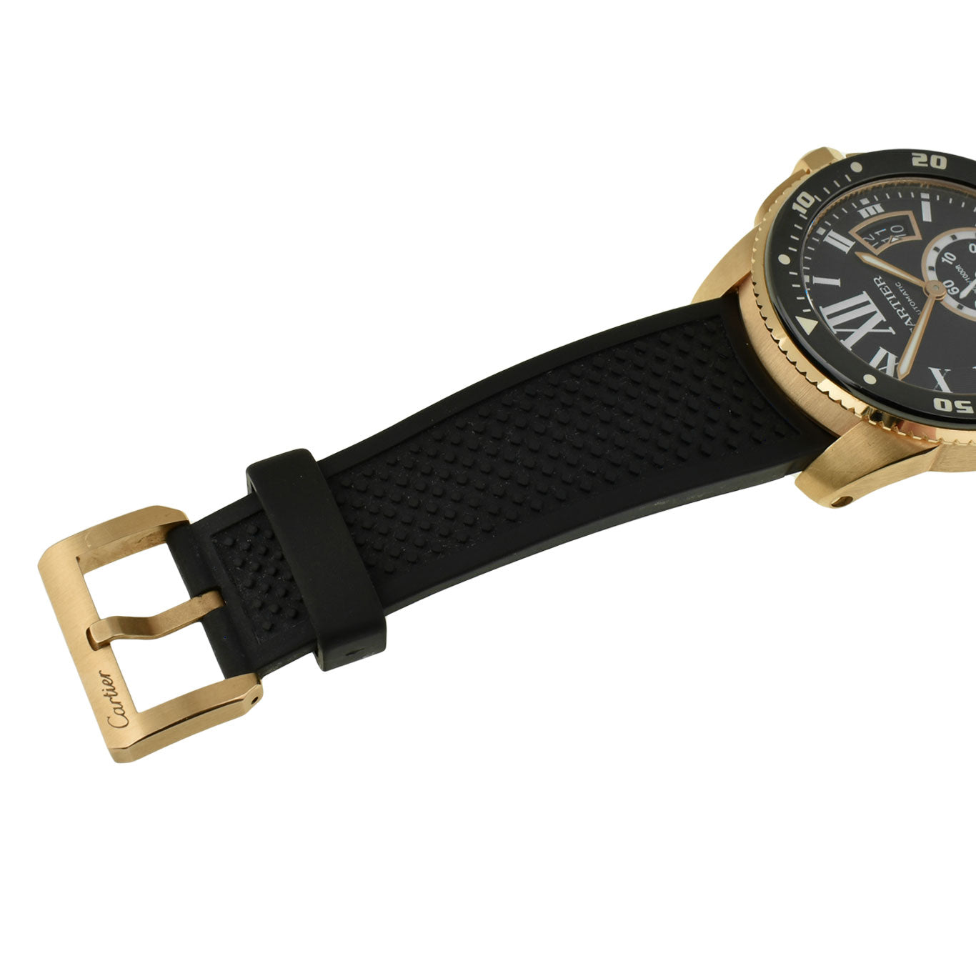 Cartier Calibre De Cartier Diver 18k Rose Gold W7100052