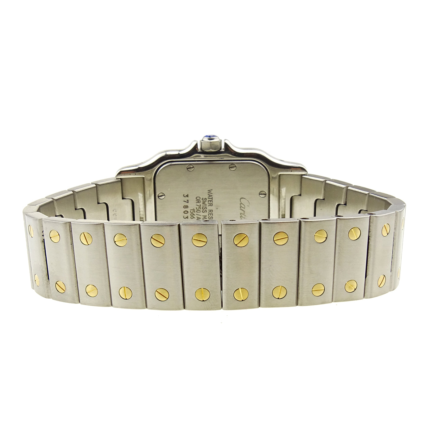 Cartier Santos Galbee Steel & Gold Quartz 1566